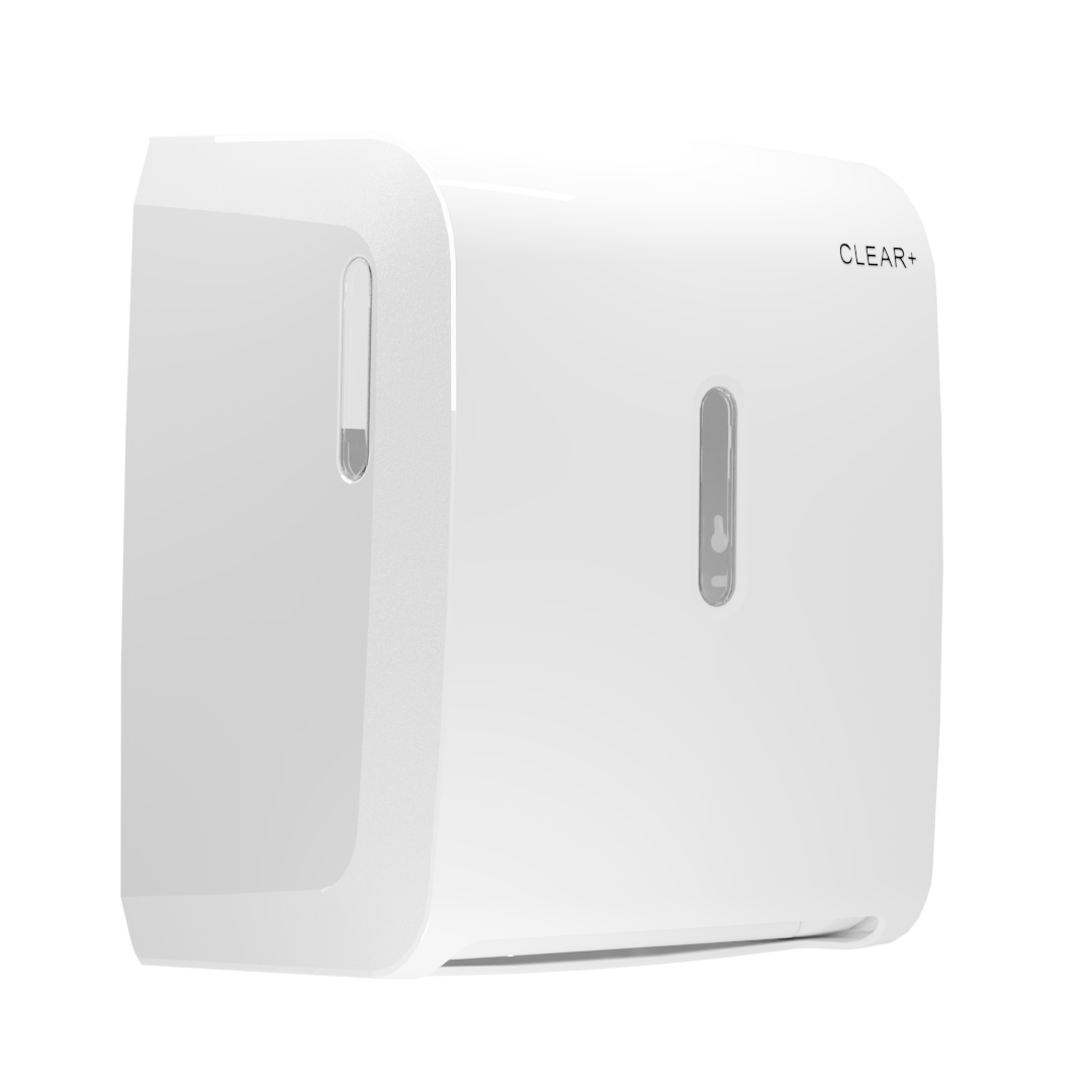 Podajnik ręczników w rolce Clear+ biały