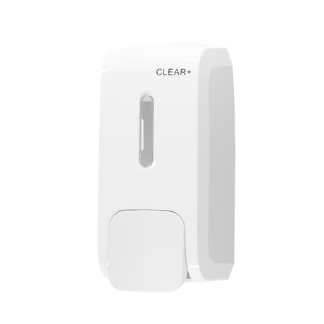 Dozownik mydła w kremie Clear+ 500ml biały