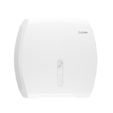 Podajnik papieru toaletowego Jumbo Clear+ biały