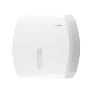 Podajnik papieru toaletowego Jumbo Clear+ biały