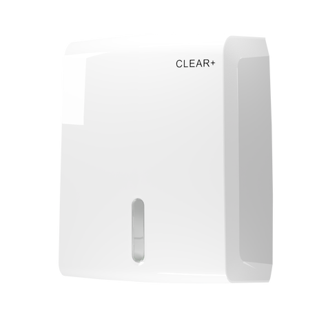 Podajnik ręczników składanych Clear+ biały
