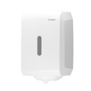 Podajnik ręczników papierowych centralego dozowania Clear+ biały