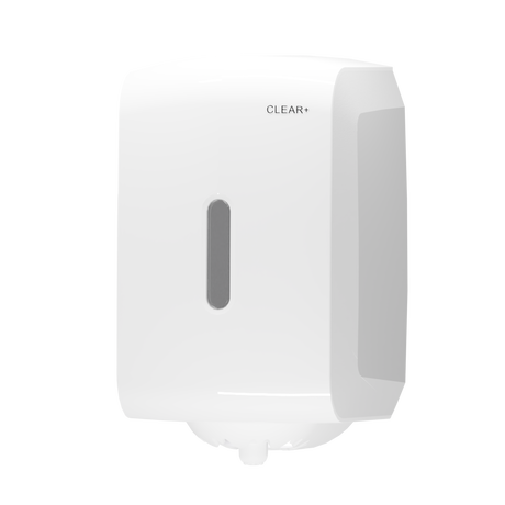 Podajnik ręczników papierowych centralego dozowania Clear+ biały