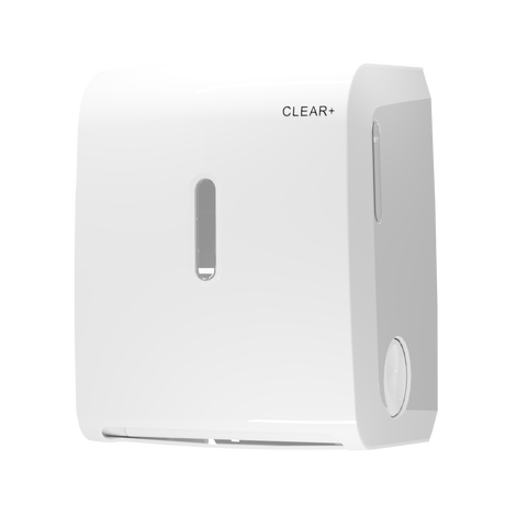 Podajnik ręczników w rolce Clear+ biały