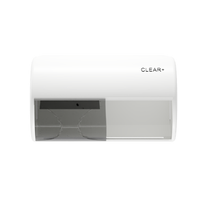 Podajnik papieru toaletowego Clear+ biały
