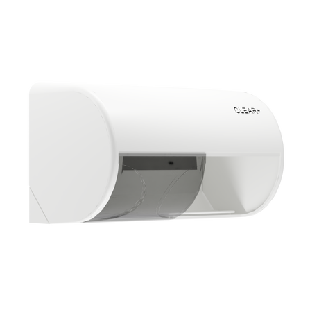 Podajnik papieru toaletowego Clear+ biały