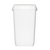 Clear+ waste bin 43l white