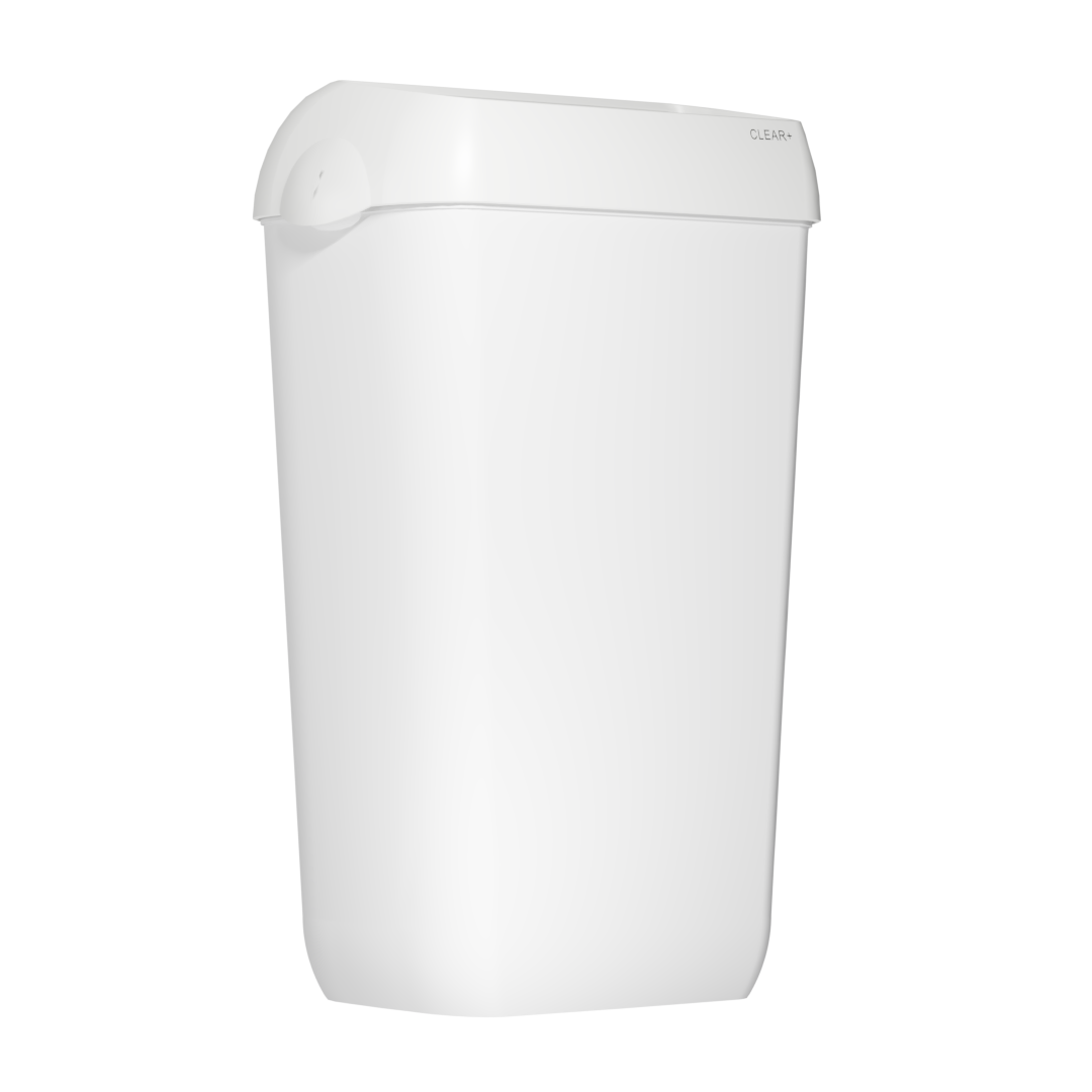 Kosz na śmieci Clear+ 43l biały