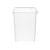 Clear+ waste bin 23l white
