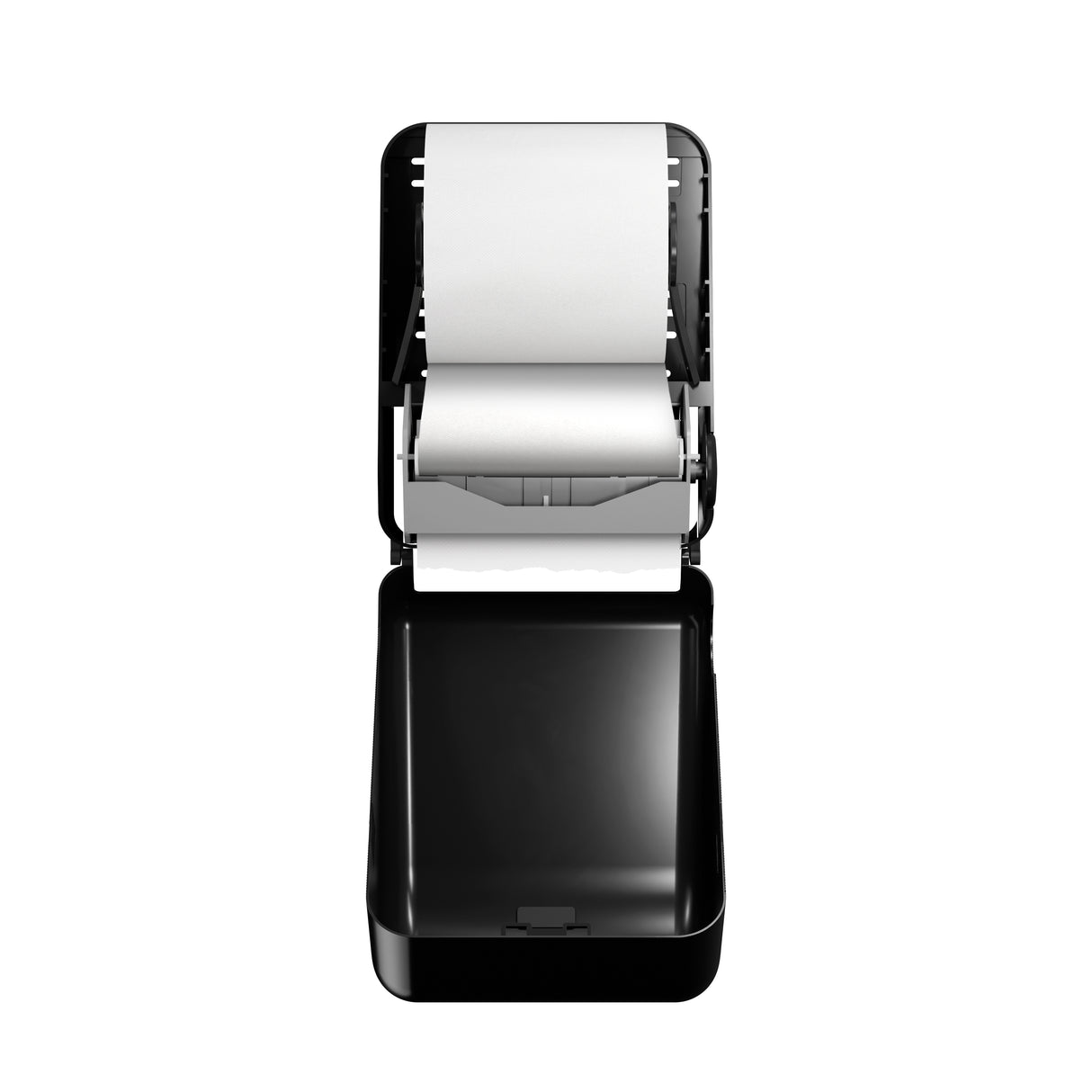 Podajnik ręczników papierowych w rolce Clear+ EcoBlack czarny