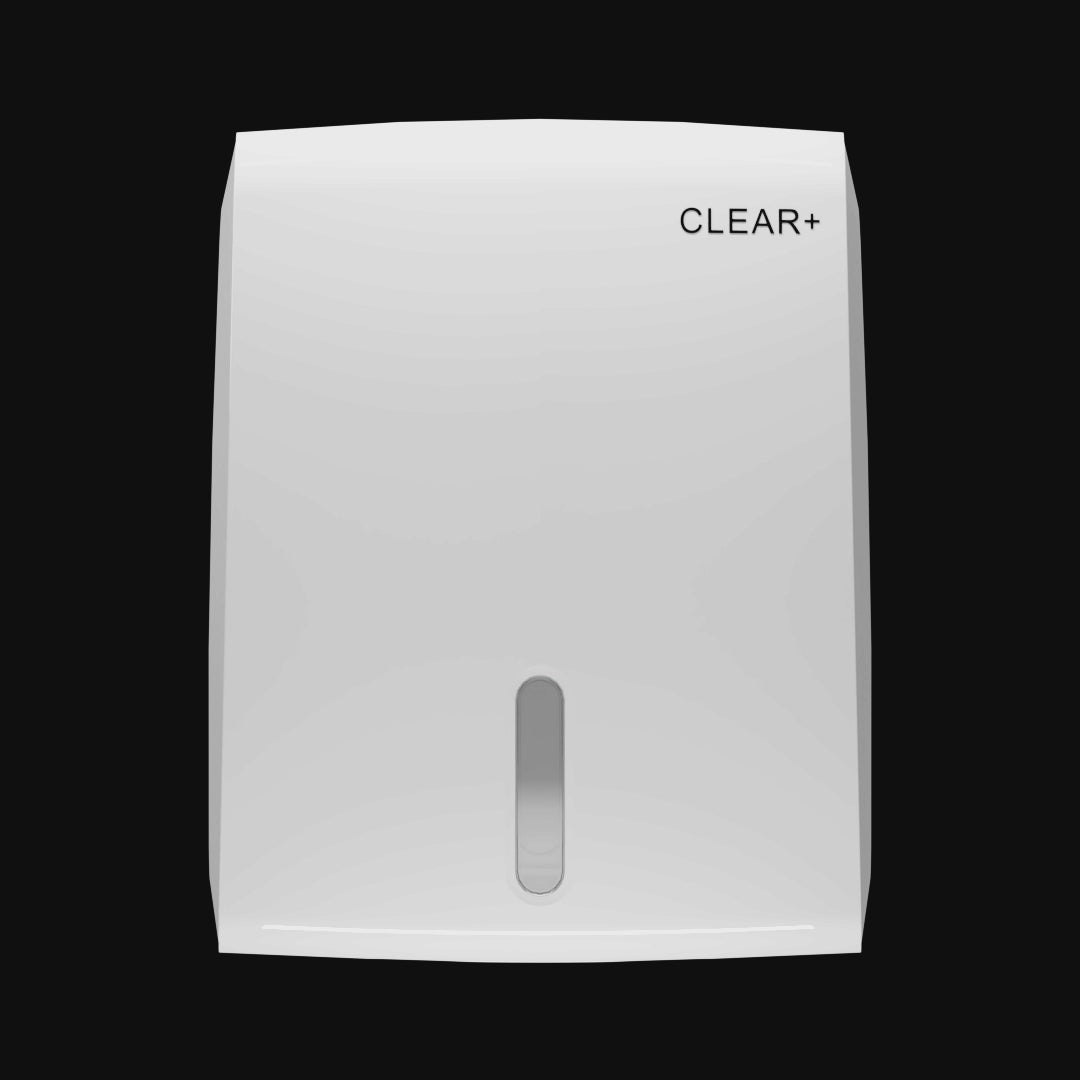 Podajnik ręczników składanych Clear+ biały