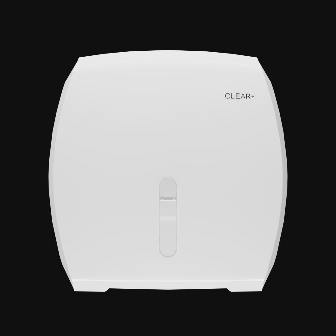 Podajnik papieru toaletowego Jumbo Clear+ biały