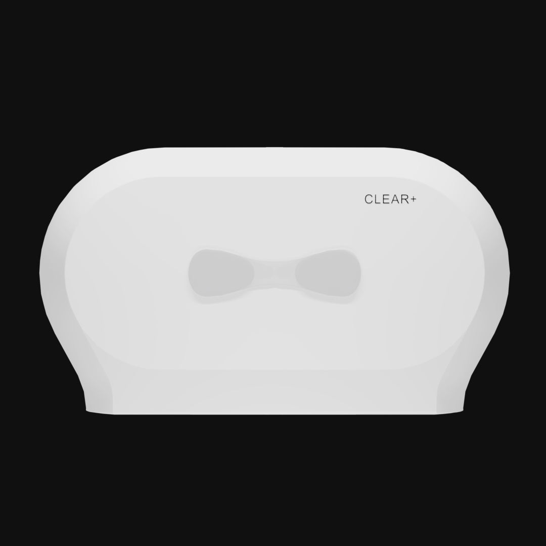 Podajnik papieru toaletowego Midi Clear+ biały